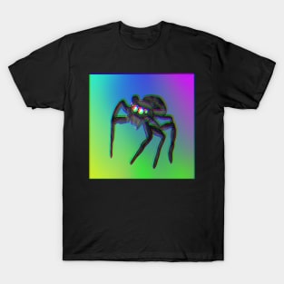 Jumping Spider Drawing V10 (Glitch) T-Shirt